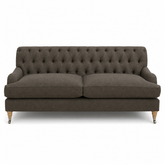 Sofa Henry - Braun - 195 x 92 x 87 cm - Country Style - Customizable