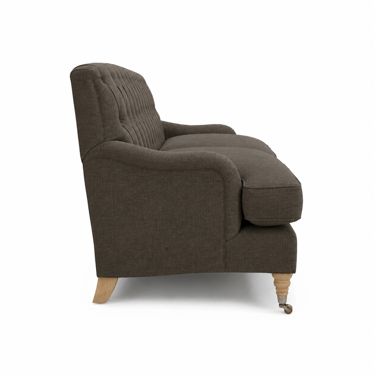 Bank Henry - Bruin - 195 x 92 x 87 cm - Landelijke stijl - Aanpasbaar