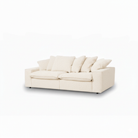 Canapé Linoa - Crème Beige - 2,5 Seater