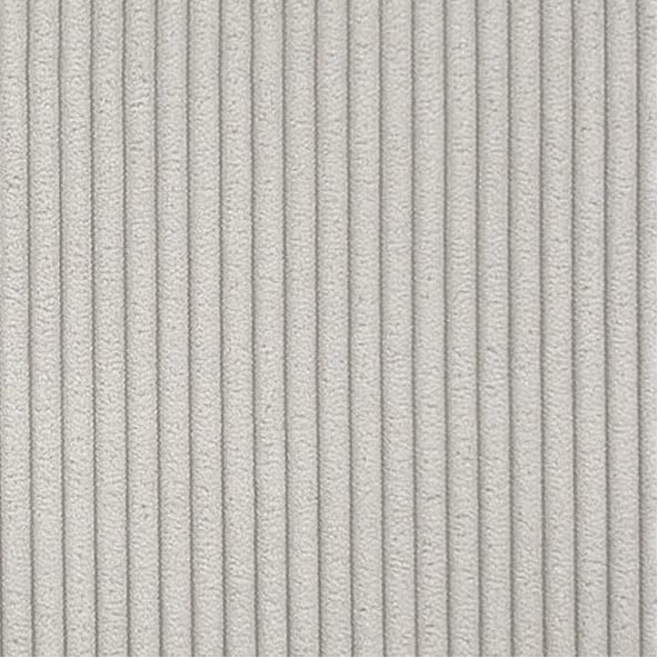 Sofa Midtown - Silber corduroy fabric swatch in close-up, showing vertical ribbed texture for a modern and cozy lounge sofa finish.