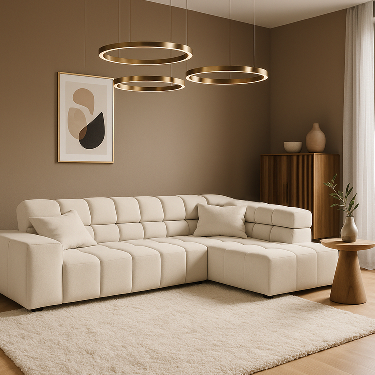 Sofa Ovionne Matric - Ivory - Lounge 319x215cm | Marcottestyle