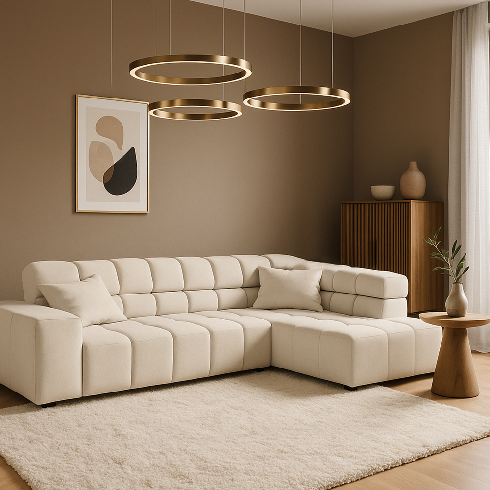 Sofa Ovionne Matric - Ivory - Lounge 319x215cm - View 2