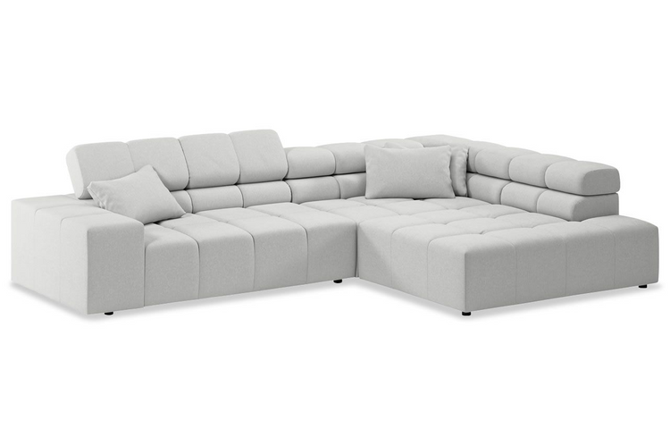 Sofa Ovionne Matric - Steel - Lounge 319x215cm | Marcottestyle