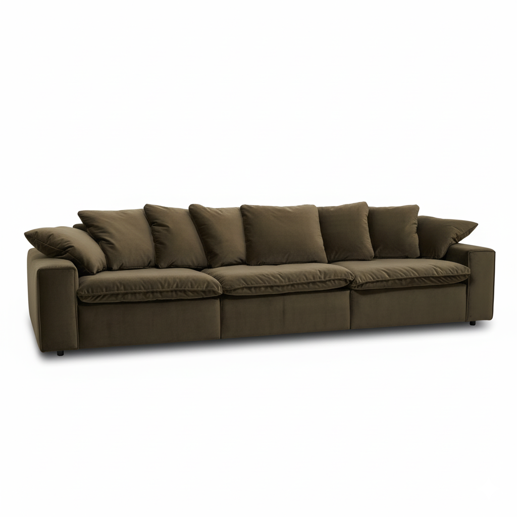 Sofa Linoa - Dark Olive - 5 Sitzer | Marcottestyle
