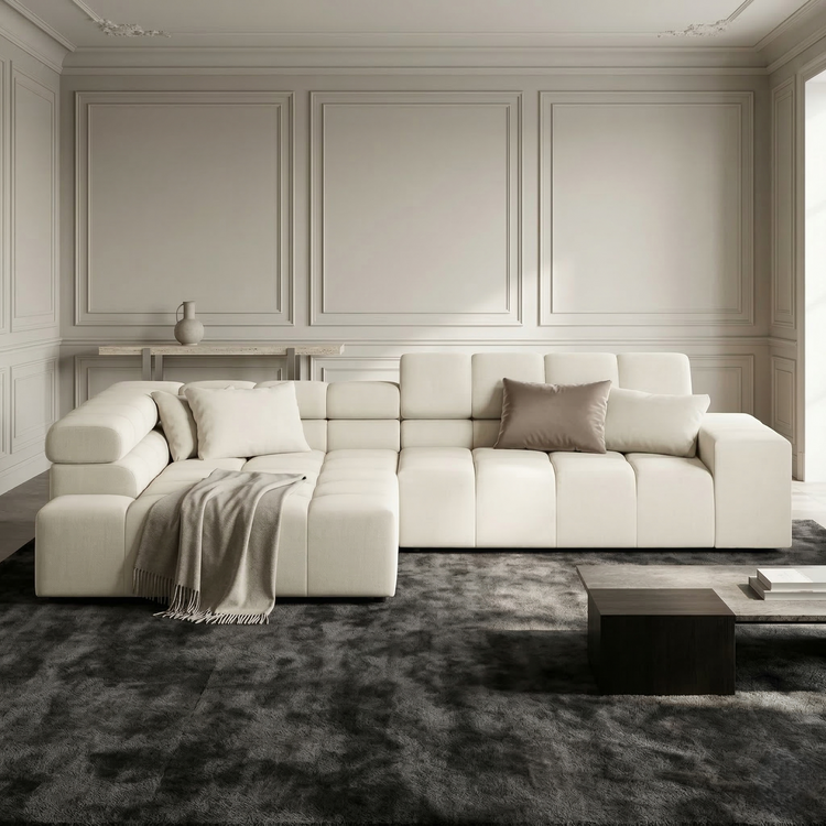 Sofa Ovionne Matric - Ivory - Lounge 319x215cm | Marcottestyle
