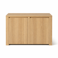 Solid Oak Bookcase Augusta - 80x40x200cm