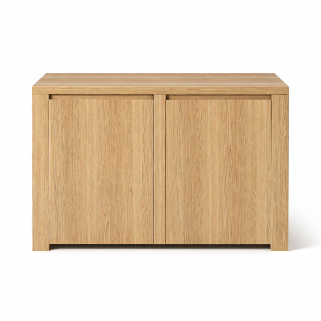 Augusta solid oak bookcase, country style