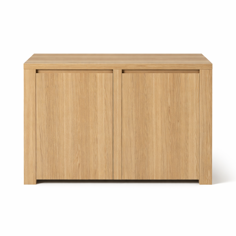 Solid Oak Bookcase Augusta - 80x40x200cm