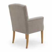 Esszimmerstuhl Jaguar - Alcantara Hellgrau - Eiche Füße