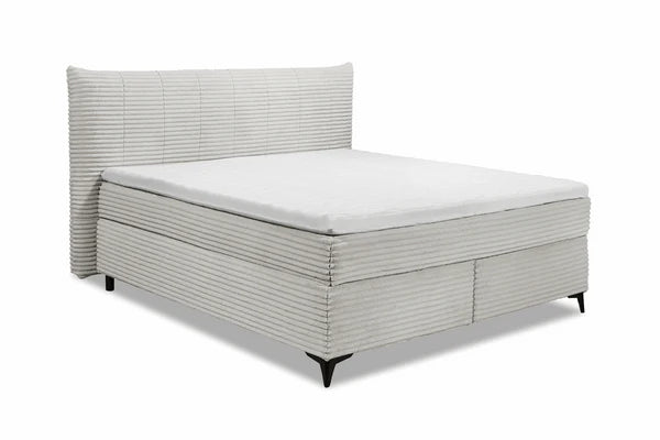 Boxspring Pasena - Silver | Includes Base and Topper | Marcottestyle