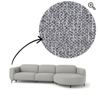 Canapé Maximus - Gris - Lounge Right 322x176cm