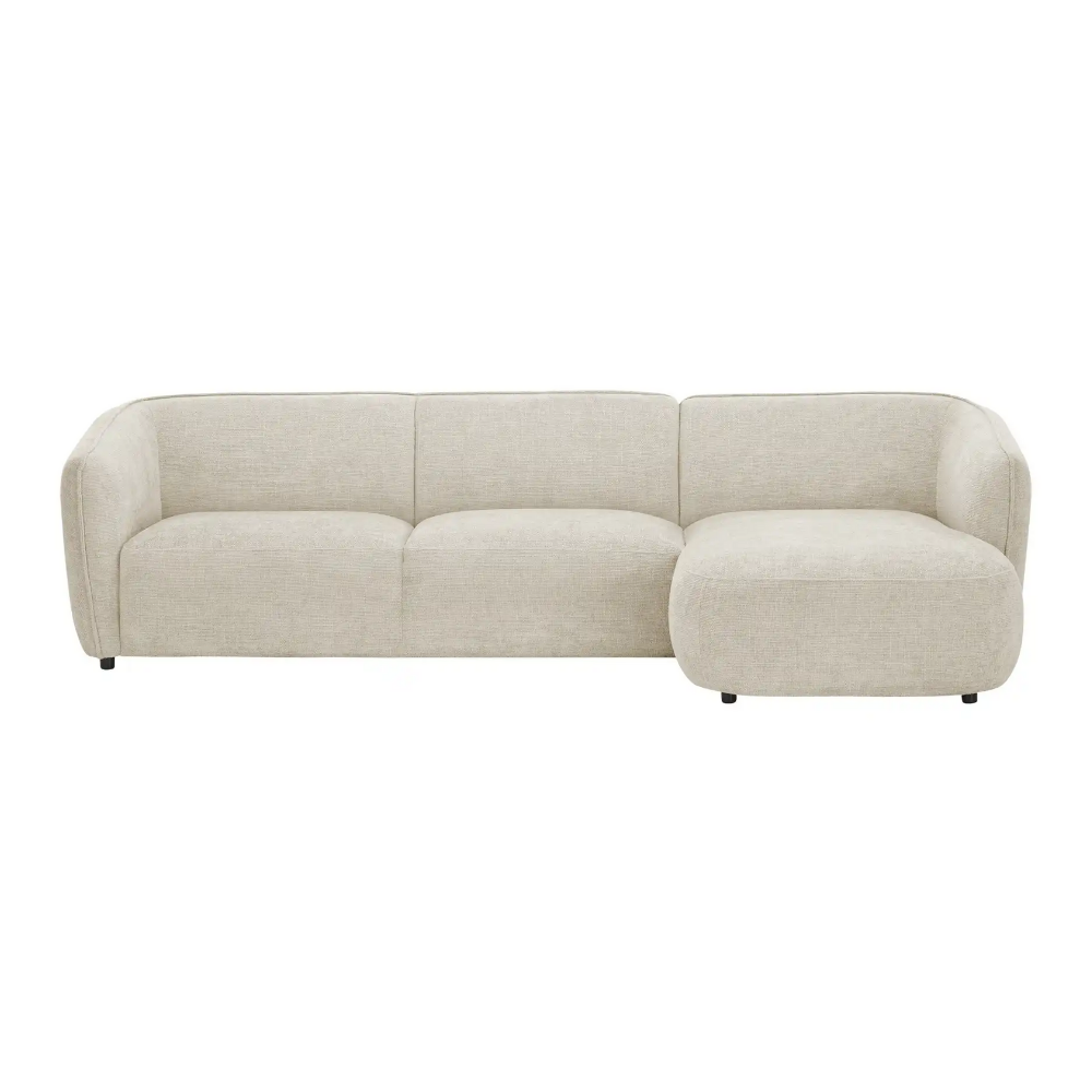 Sofa Cavallo - Beige Fabric Corner Sofa 280×152cm | Marcottestyle