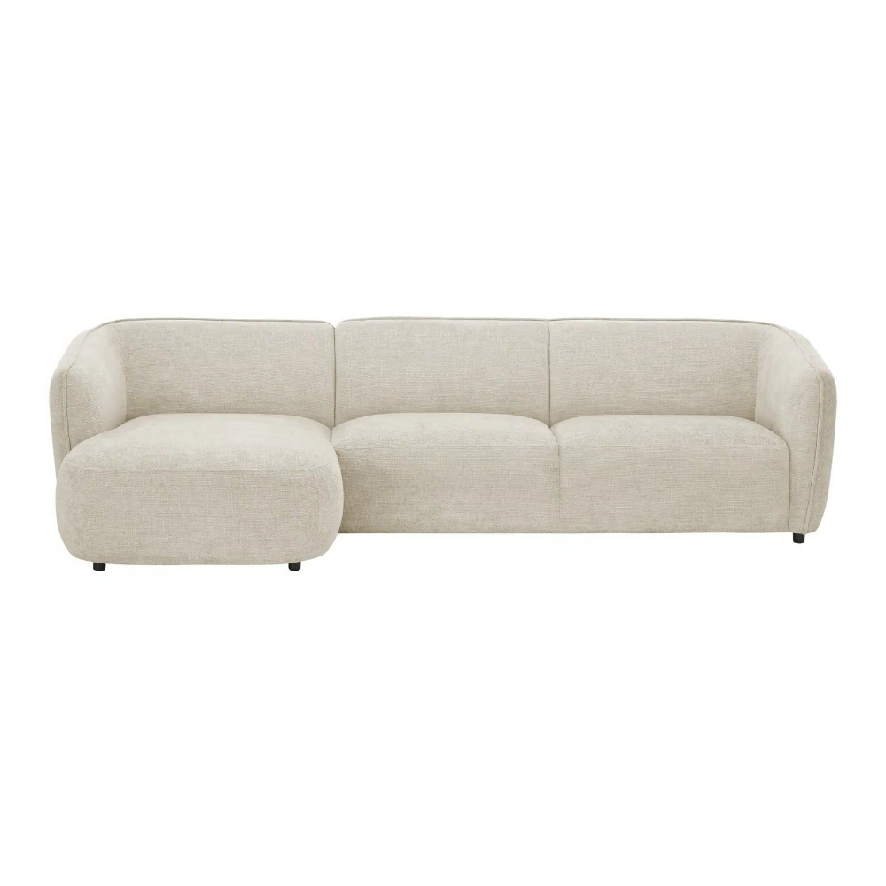 Sofa Cavallo - Beige Fabric Corner Sofa 280×152cm | Marcottestyle