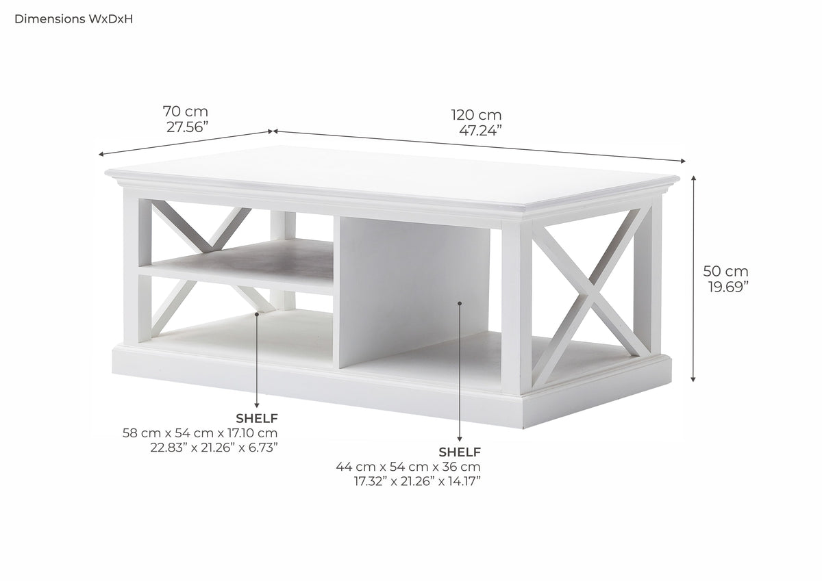 Halifax Coffee Table - Weiß | Marcottestyle