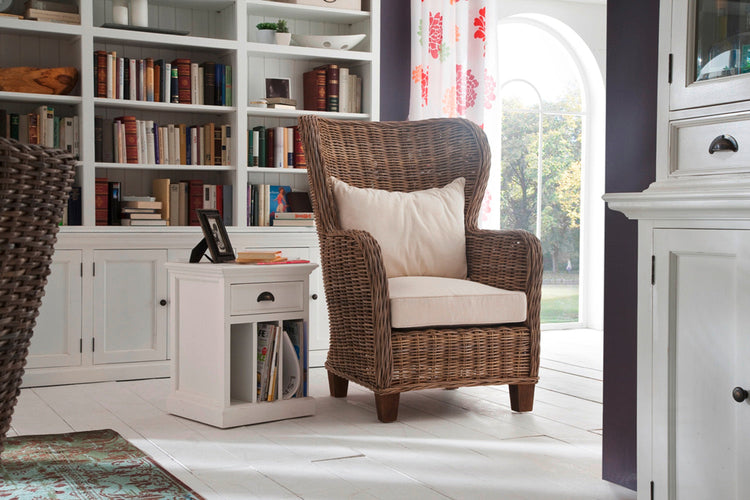 Halifax Side Table - Blanc - lifestyle | Marcottestyle