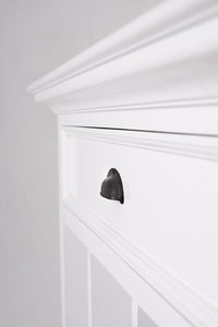 Halifax Grande Table de chevet avec séparateurs - Classic White - Lifestyle View | Marcottestyle