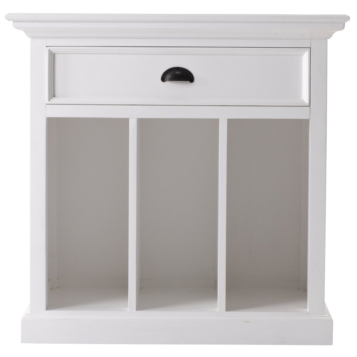 Halifax Grand Bedside Table with Dividers - Classic Blanc | Marcottestyle