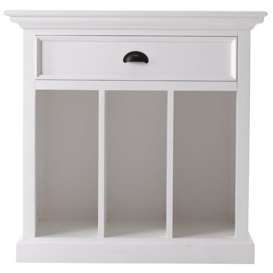 Halifax Grand Bedside Table with Dividers - Classic Blanc | Marcottestyle