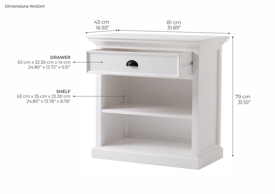 Table de chevet avec étagères - Lifestyle View | Marcottestyle