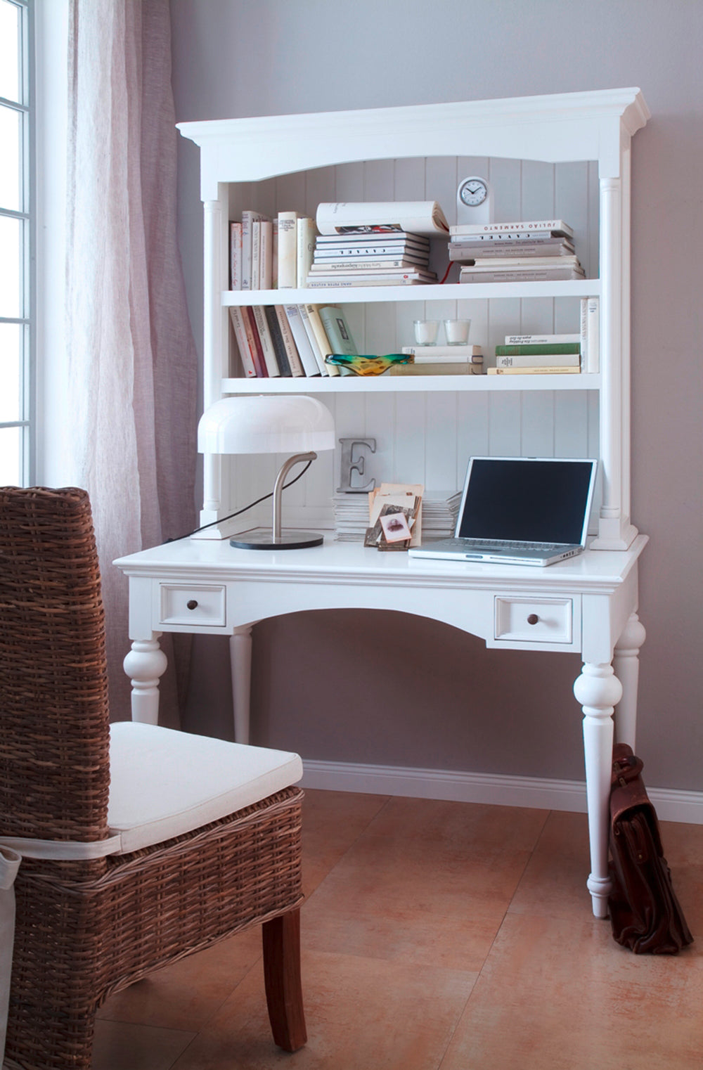 Provence Secretary Desk - Weiß - lifestyle | Marcottestyle