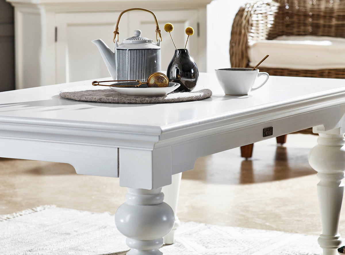 Provence Rectangle Coffee Table - Weiß - lifestyle | Marcottestyle