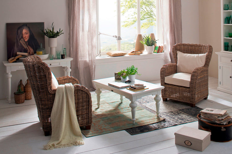 Provence Rectangle Coffee Table - Weiß - lifestyle | Marcottestyle