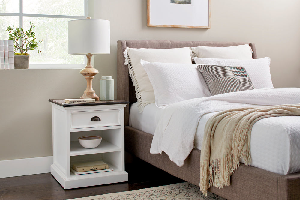 Bedside Table with Shelves - lifestyle | Marcottestyle