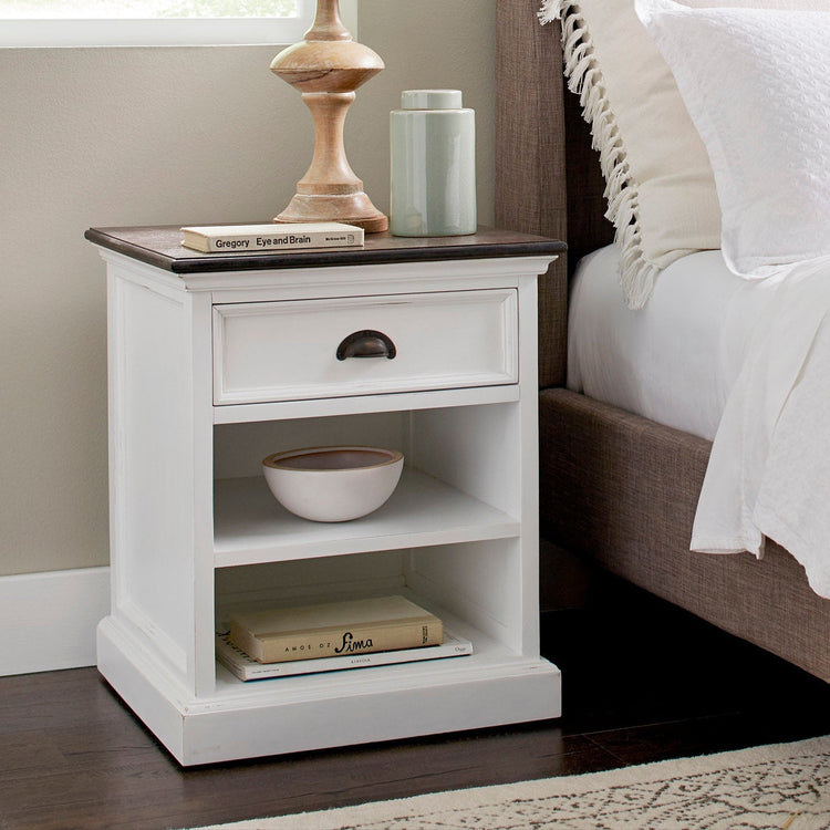 Bedside Table with Shelves - lifestyle | Marcottestyle