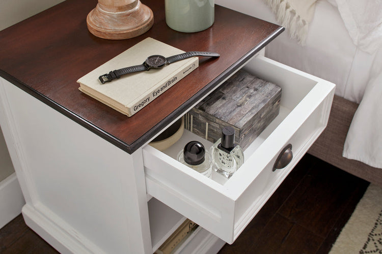 Bedside Table with Shelves - lifestyle | Marcottestyle