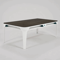 Outdoor Pool & Table de salle à manger 7FT Blanc