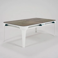 Outdoor Pool & Table de salle à manger 7FT Blanc