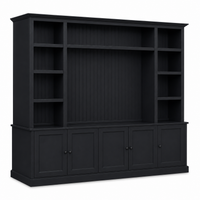 TV Bookcase - Belmont - Solid Pine - 254 x 46 x 228 cm - Black