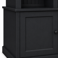 TV Bookcase - Belmont - Solid Pine - 254 x 46 x 228 cm - Black
