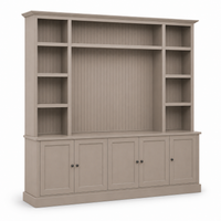 TV-Bücherregal - Belmont - Massivkiefer - 254 x 46 x 228 cm - Taupe
