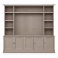 TV-Bücherregal - Belmont - Massivkiefer - 254 x 46 x 228 cm - Taupe