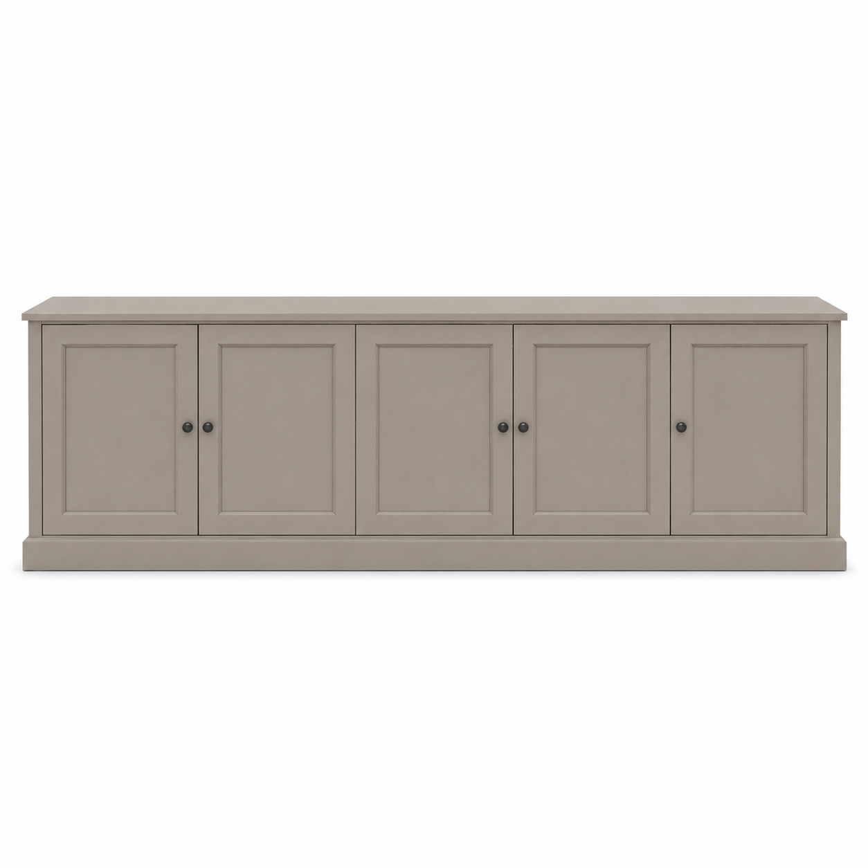 TV-Möbel - Belmont - Massivkiefer - 248 x 46 x 78 cm - Taupe