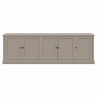 TV-Möbel - Belmont - Massivkiefer - 248 x 46 x 78 cm - Taupe