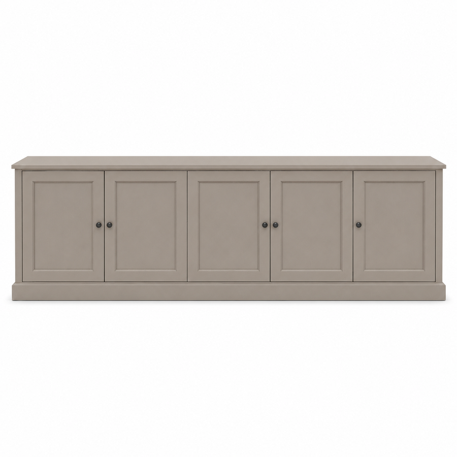 TV-Möbel - Belmont - Massivkiefer - 248 x 46 x 78 cm - Taupe