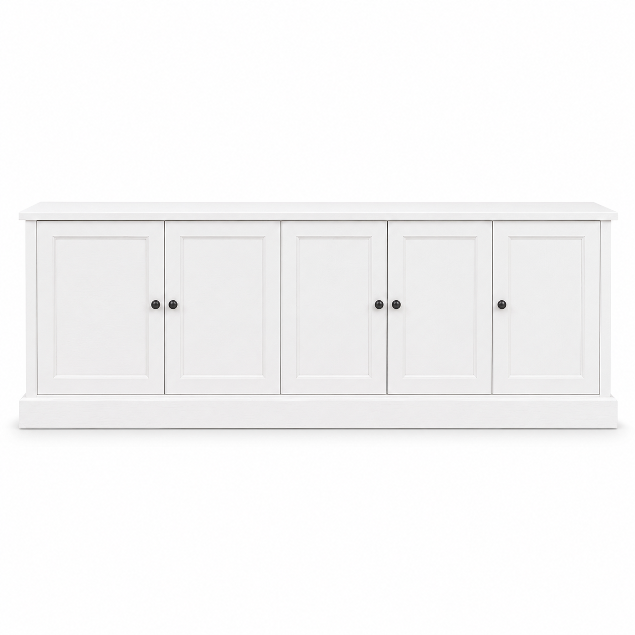 TV Stand - Belmont - Solid Pine - 248 x 46 x 78 cm - White
