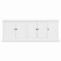 TV Stand - Belmont - Solid Pine - 248 x 46 x 78 cm - White