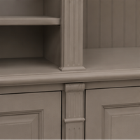 TV Wall Unit - Manoir - Solid Wood - 223 x 51 x 228 cm - Taupe