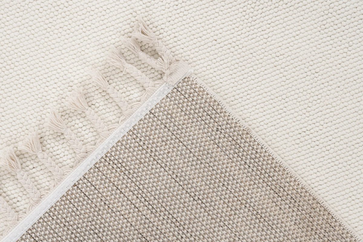 Low-Pile Rug - Helsa Cream Plain