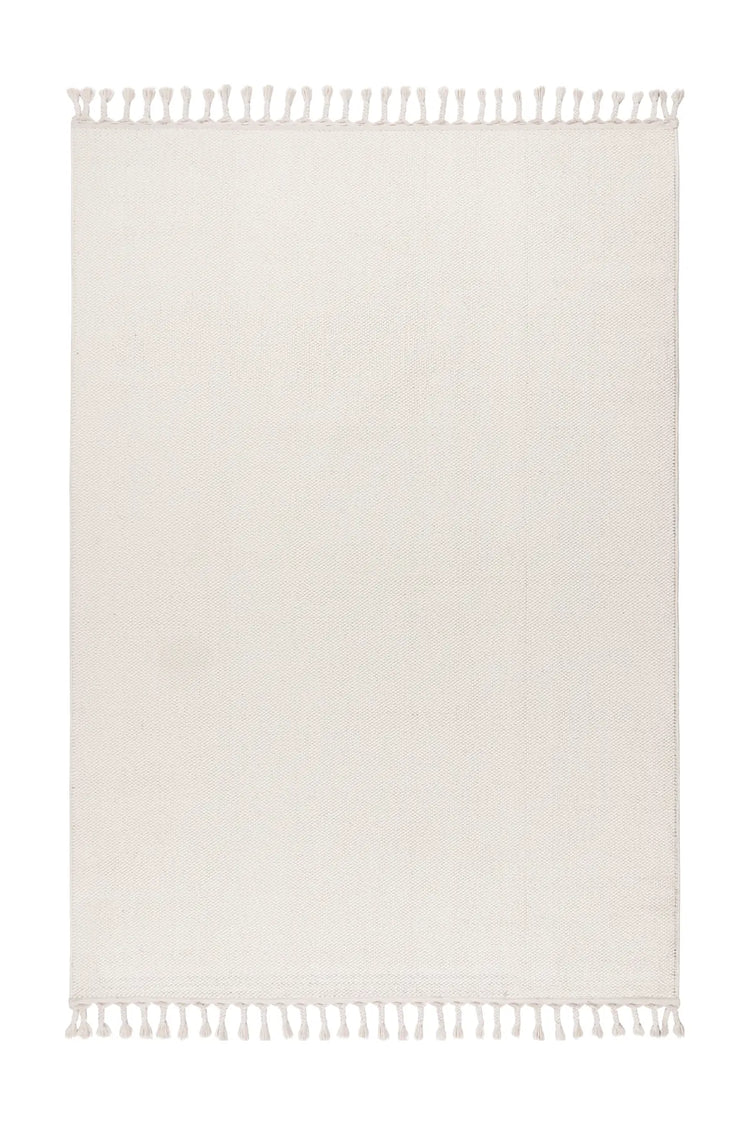 Low-Pile Rug - Helsa Cream Plain