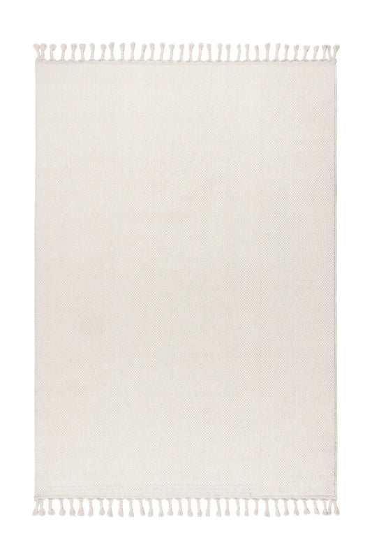 Low-Pile Rug - Helsa Cream Plain