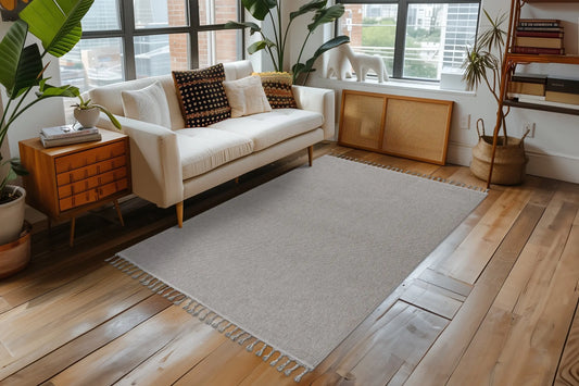 Low-Pile Rug - Helsa Silver