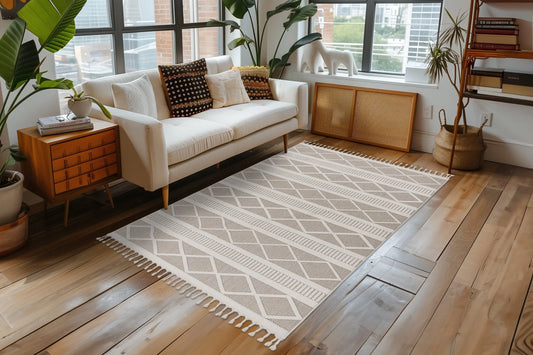 Low-Pile Rug - Helsa Beige