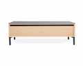 TV Unit Lima – Weiß Washed Eiche/Schwarz Keramik