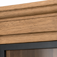Display Cabinet Vincester Triple - 6 Glass Panel Doors - Solid Hoboken Oiled Oak