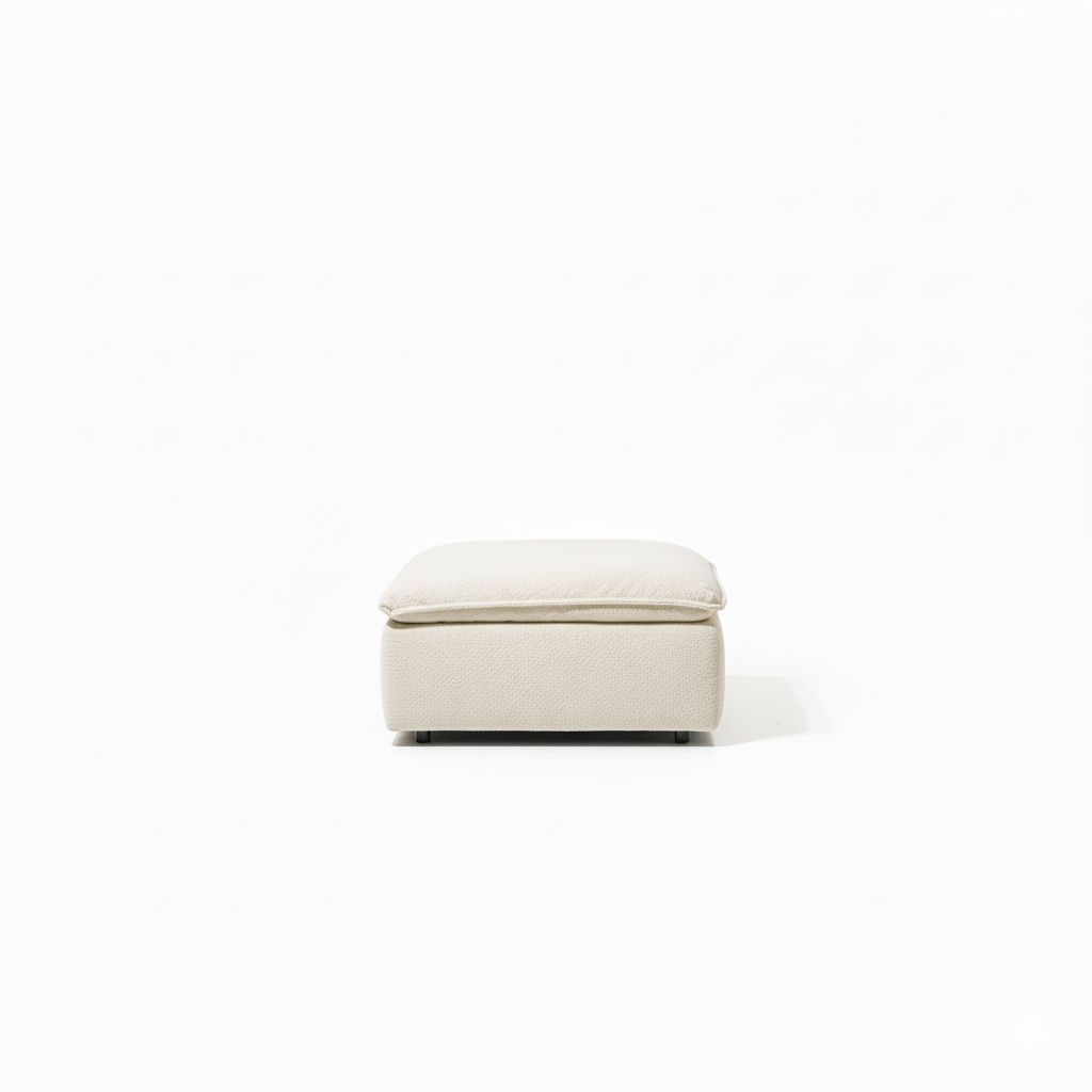 Pouf Linoa - Crème beige | Marcottestyle