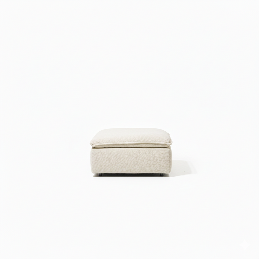Pouf Linoa - Crème beige | Marcottestyle